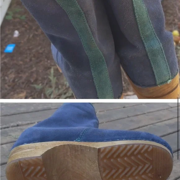 Sanita Blue Suede Boots, size 38 - Picture 3 of 10